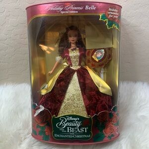 Holiday Princess Belle Christmas Collectors Doll